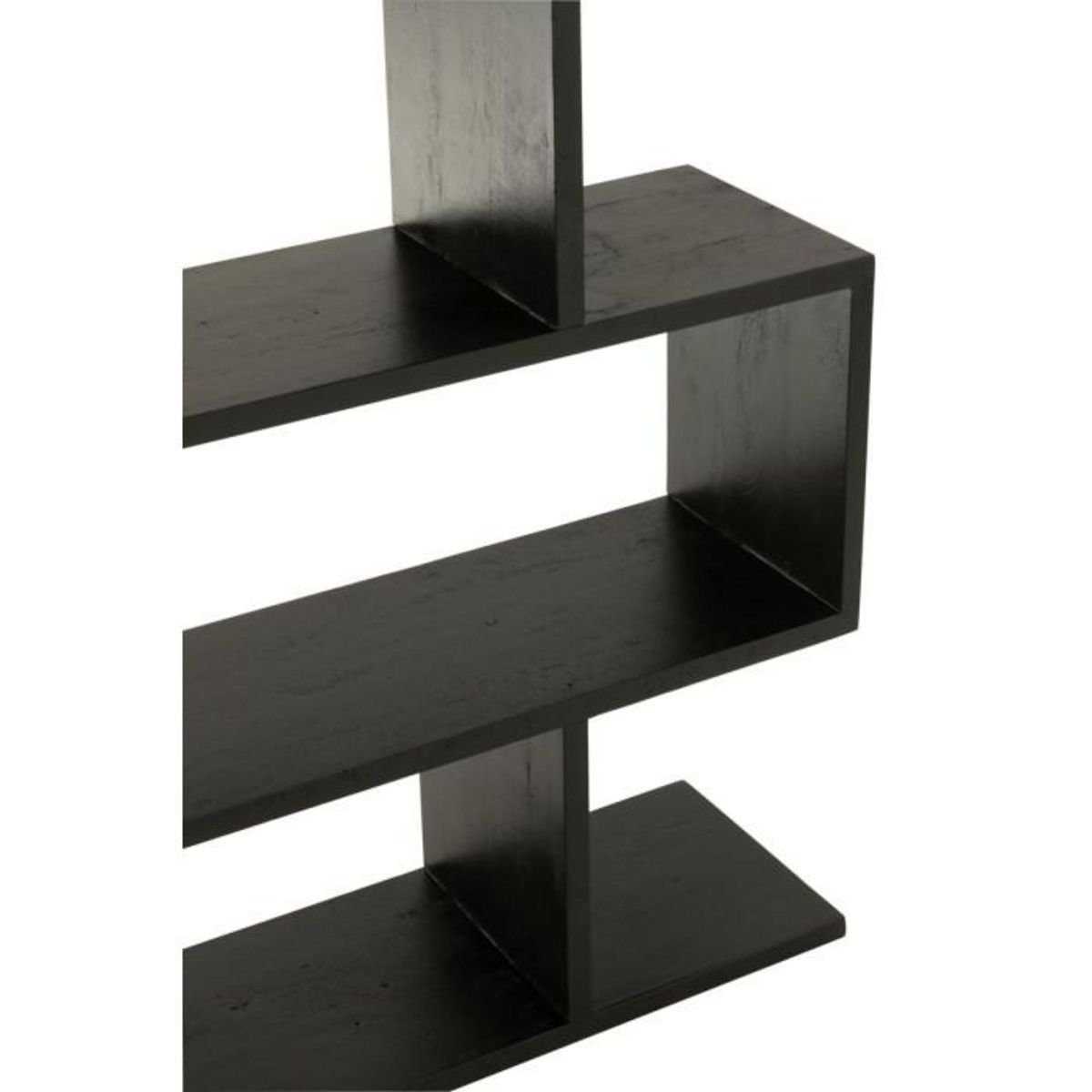 Paris Prix Bibliothèque en Bois  Lattes Verticales  180cm Noir