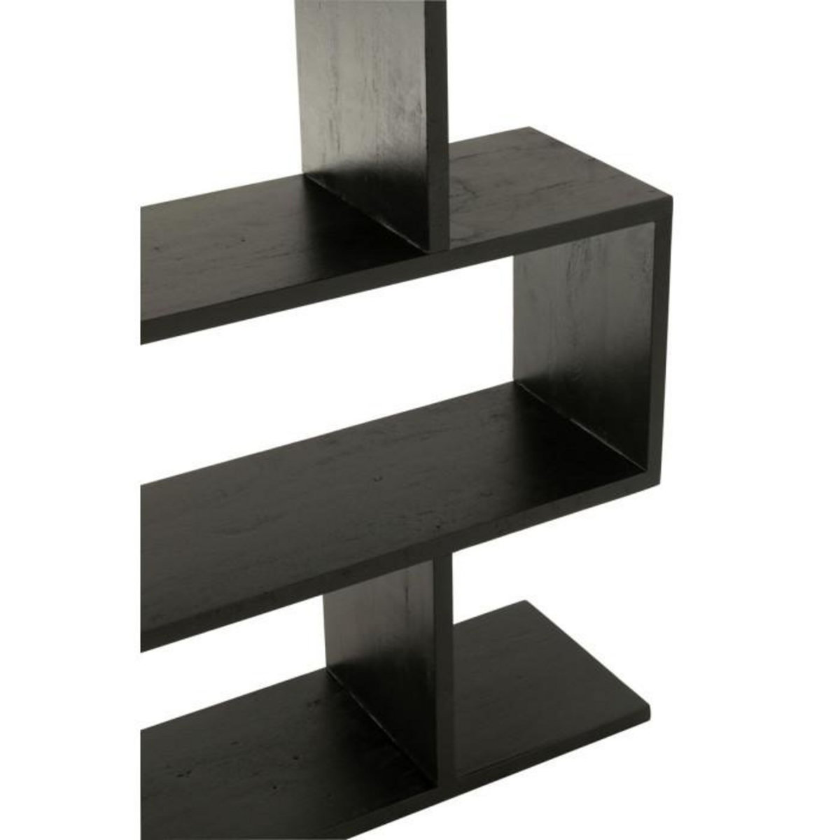 Paris Prix Bibliothèque en Bois  Lattes Verticales  180cm Noir