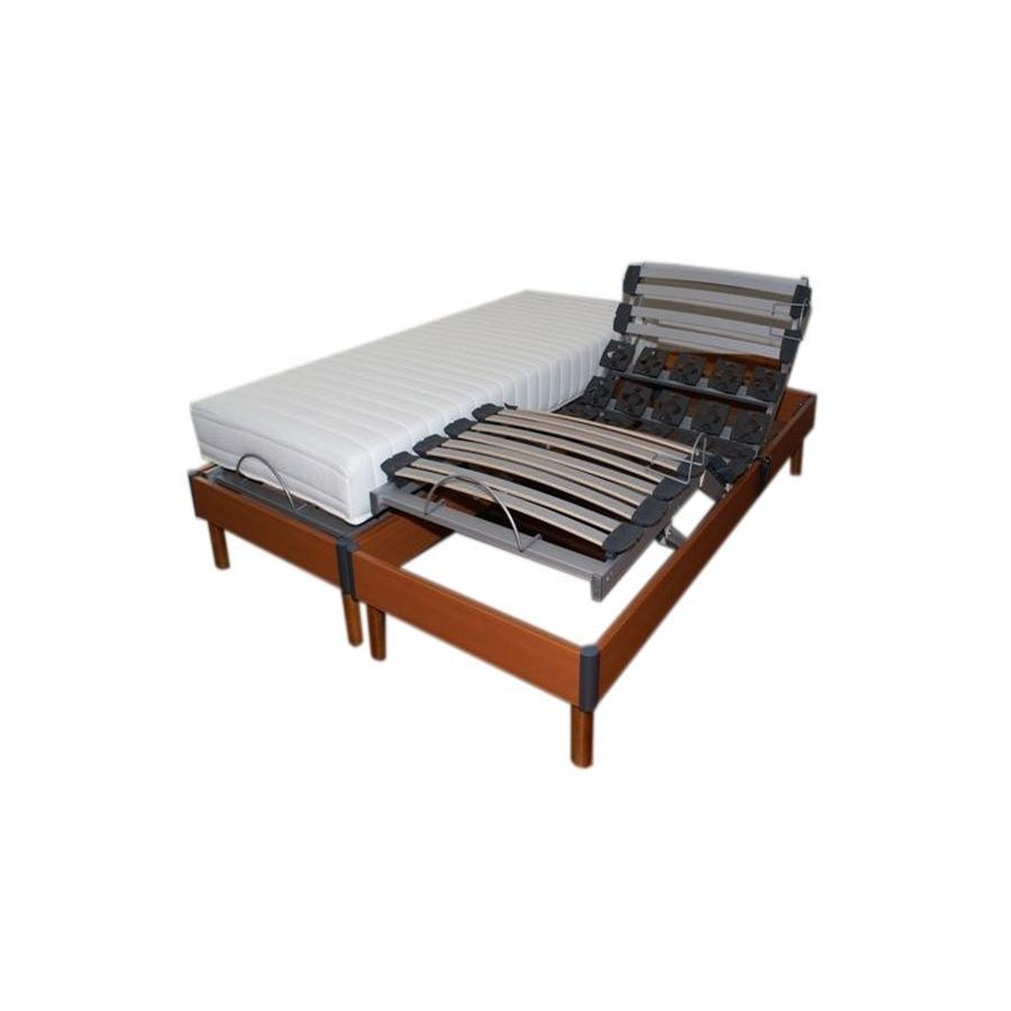 Voir la diapositive 1 : Lit relaxation électrique TPR LOMBATONIC4 - Lit 160x200 cm