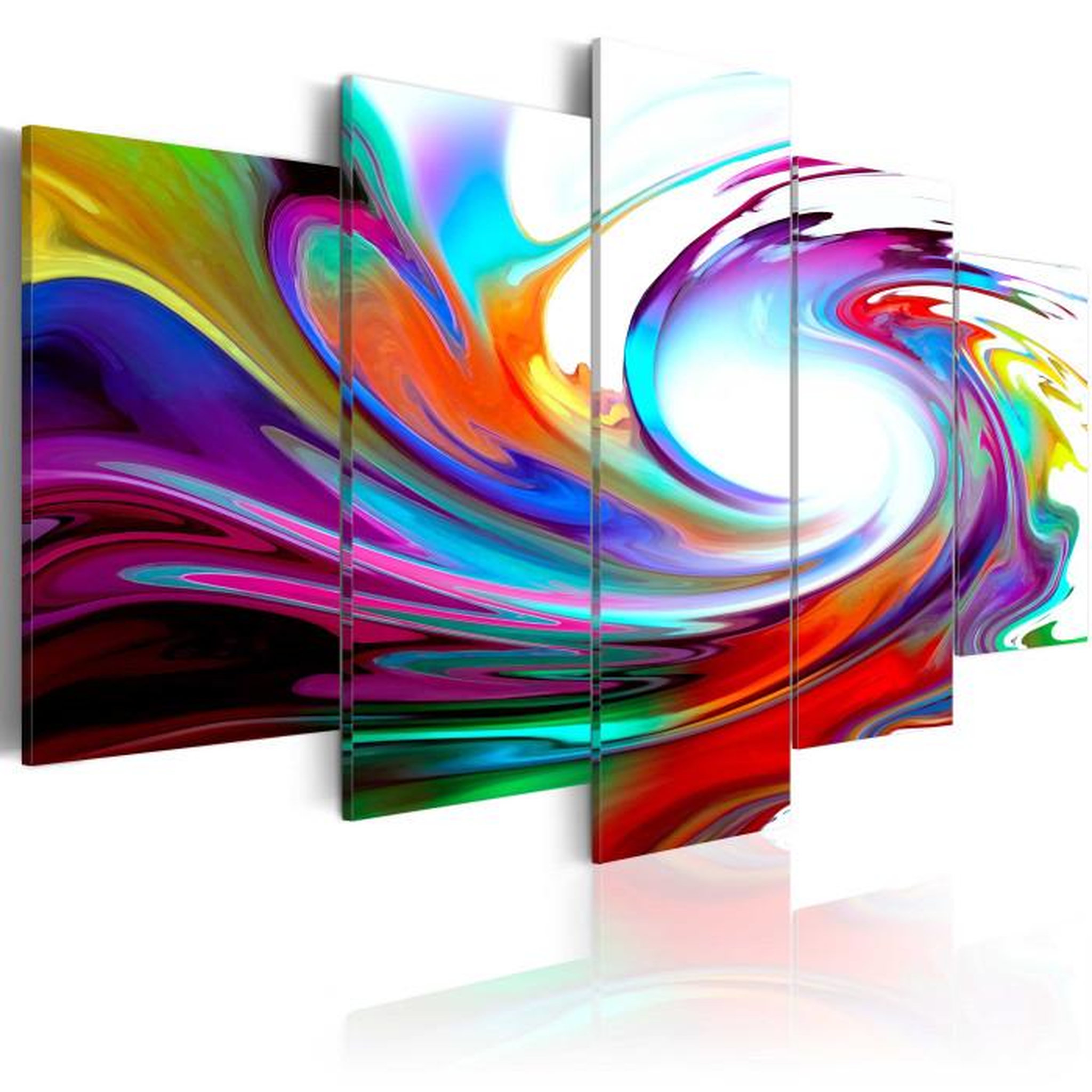 Paris Prix Tableau Imprimé  Rainbow Swirl. Coloris disponibles : Multicolore