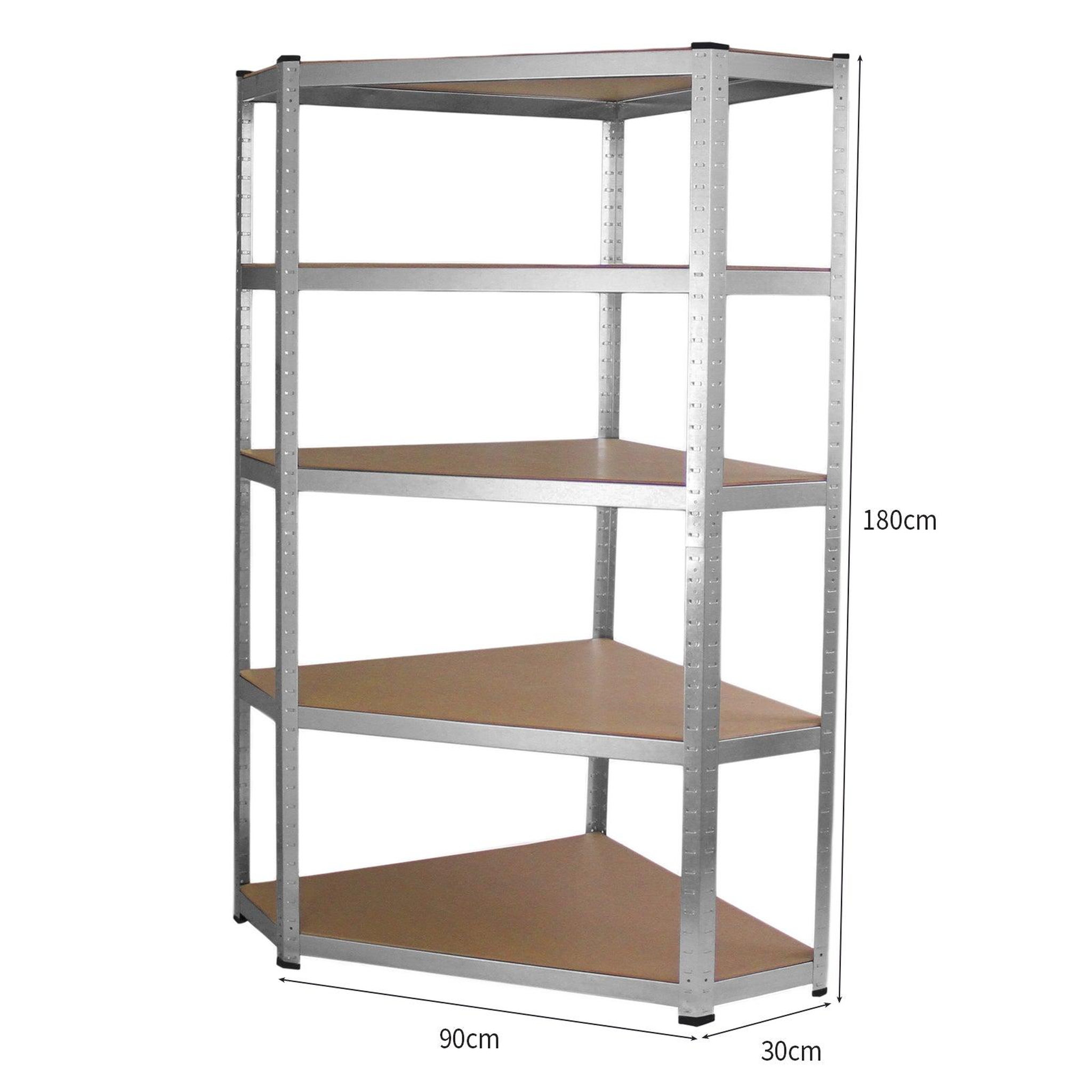 Voir la diapositive 4 : MONSTER RACKING rayonnage d'angle galwix en acier galvanisÉ 90 cm x 30 cm x 180 cm