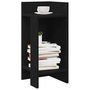 Voir la diapositive 1 : VIDAXL Table d'appoint avec etagere noir 25,5x27x60 cm