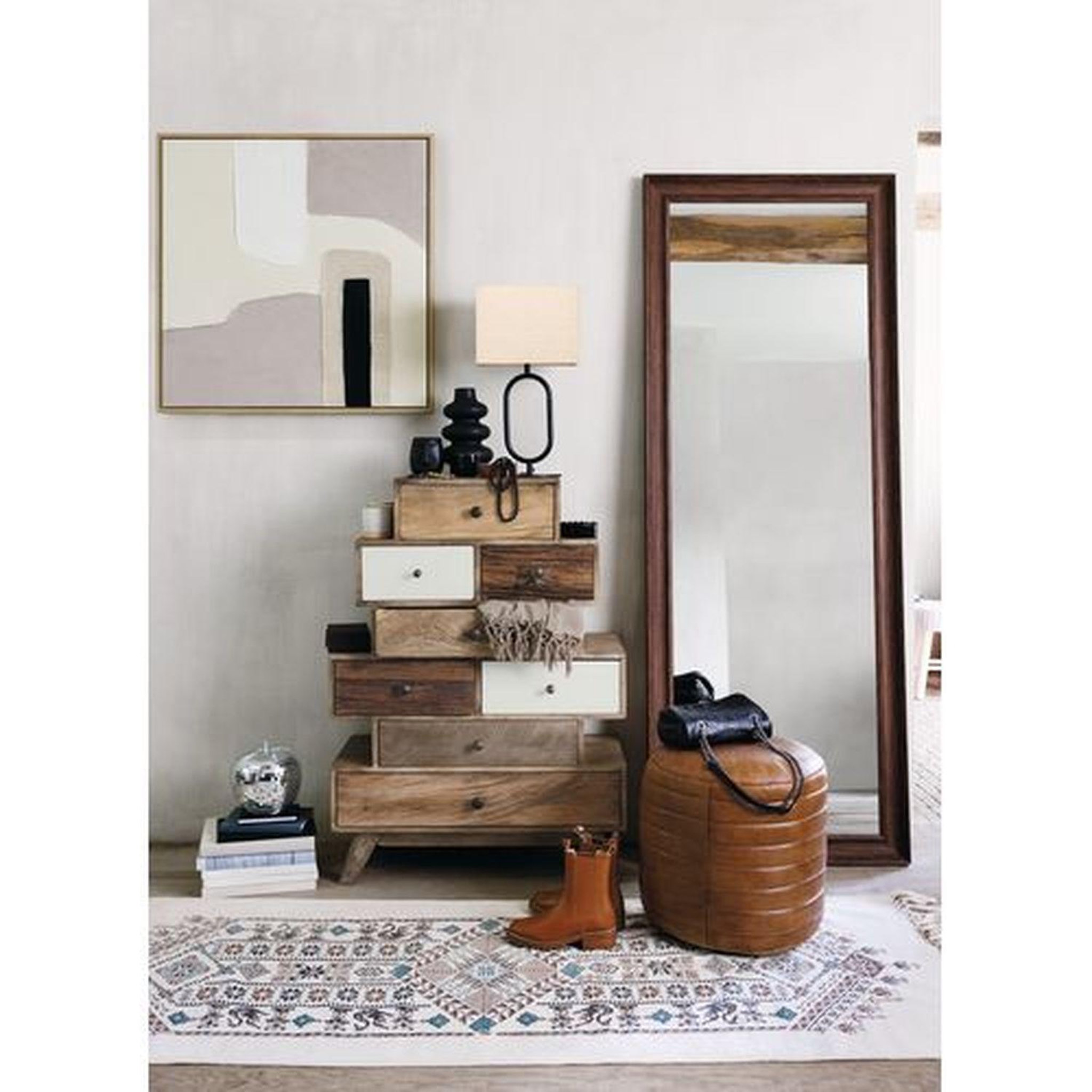 Voir la diapositive 2 : ATMOSPHERA Commode 8 tiroirs en manguier koval - marron