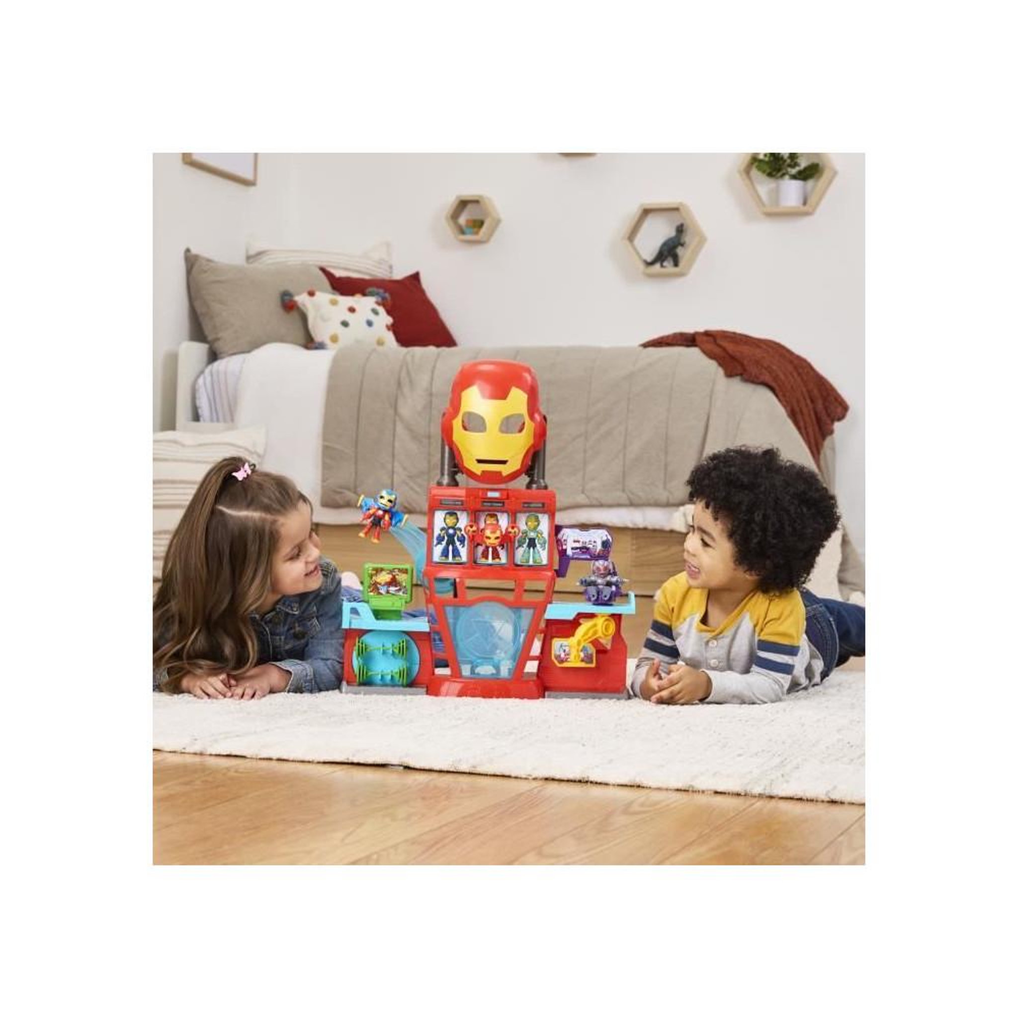 Voir la diapositive 4 : HASBRO QG d'Iron Man, coffret électronique pour enfant, Marvel Iron Man and his Awesome Friends, des 4 ans
