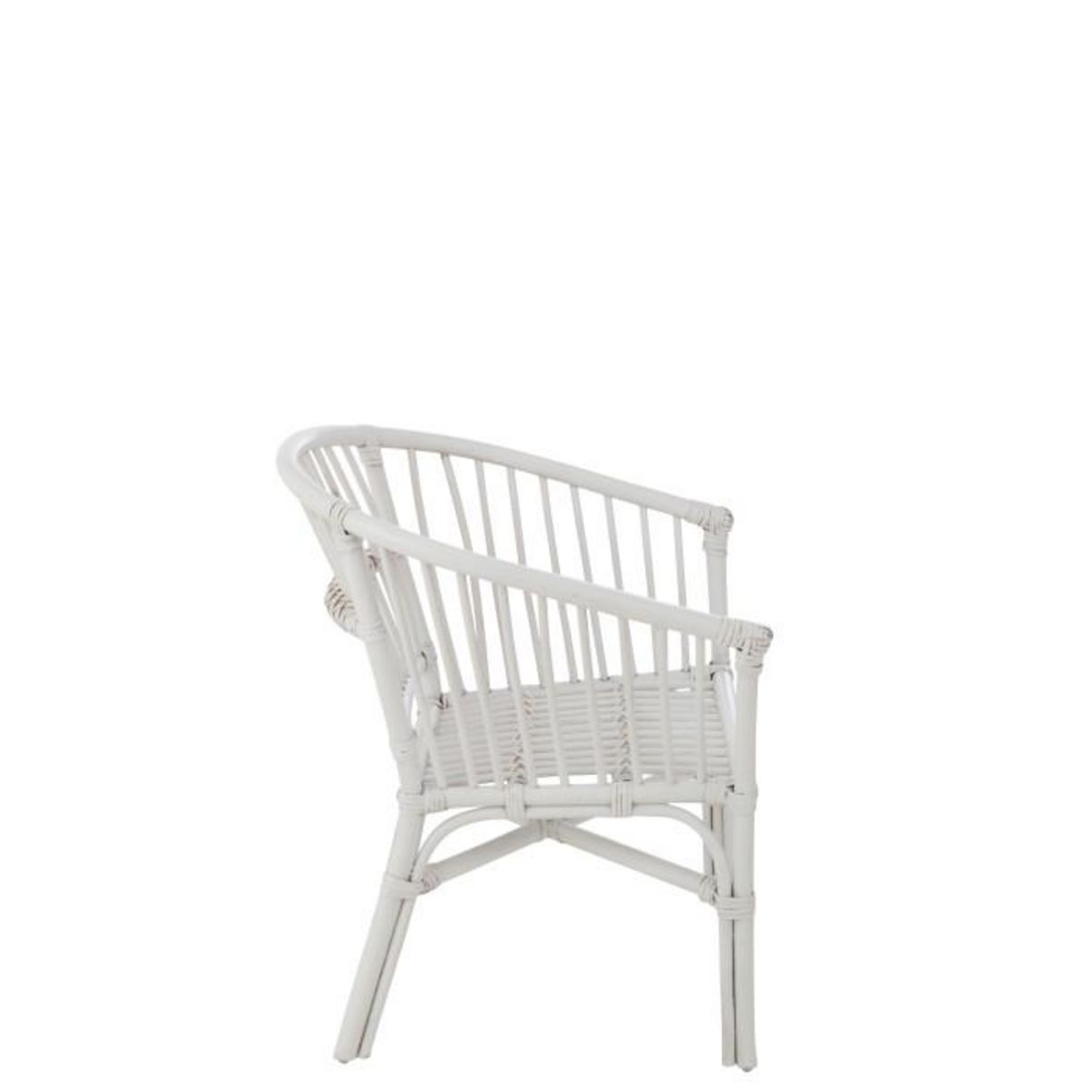 Paris Prix Chaise Enfant en Rotin  Filou  52cm Blanc
