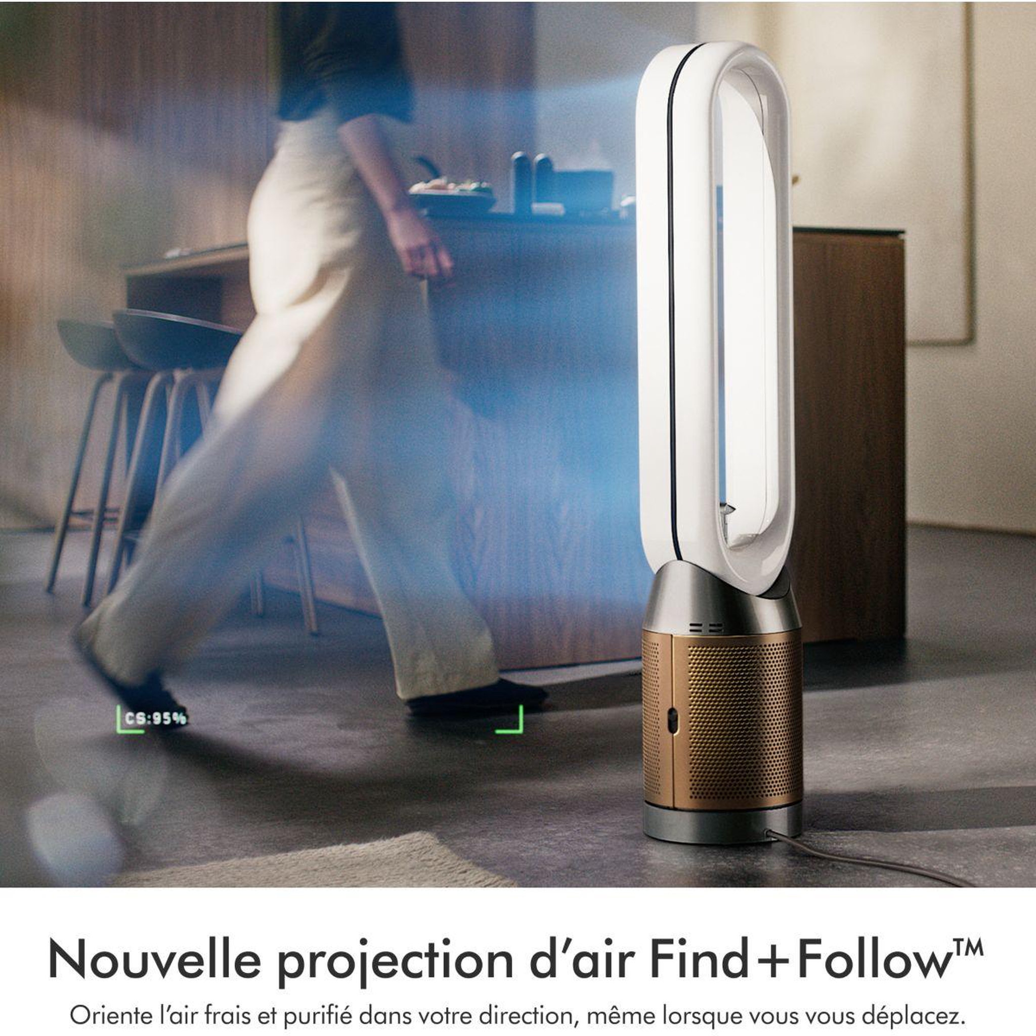 Voir la diapositive 4 : Dyson Purificateur d'air, ventilateur find+flow tp14
