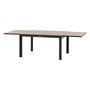 Voir la diapositive 3 : HESPERIDE Table de jardin extensible en aluminium effet bois 10 places EVASION