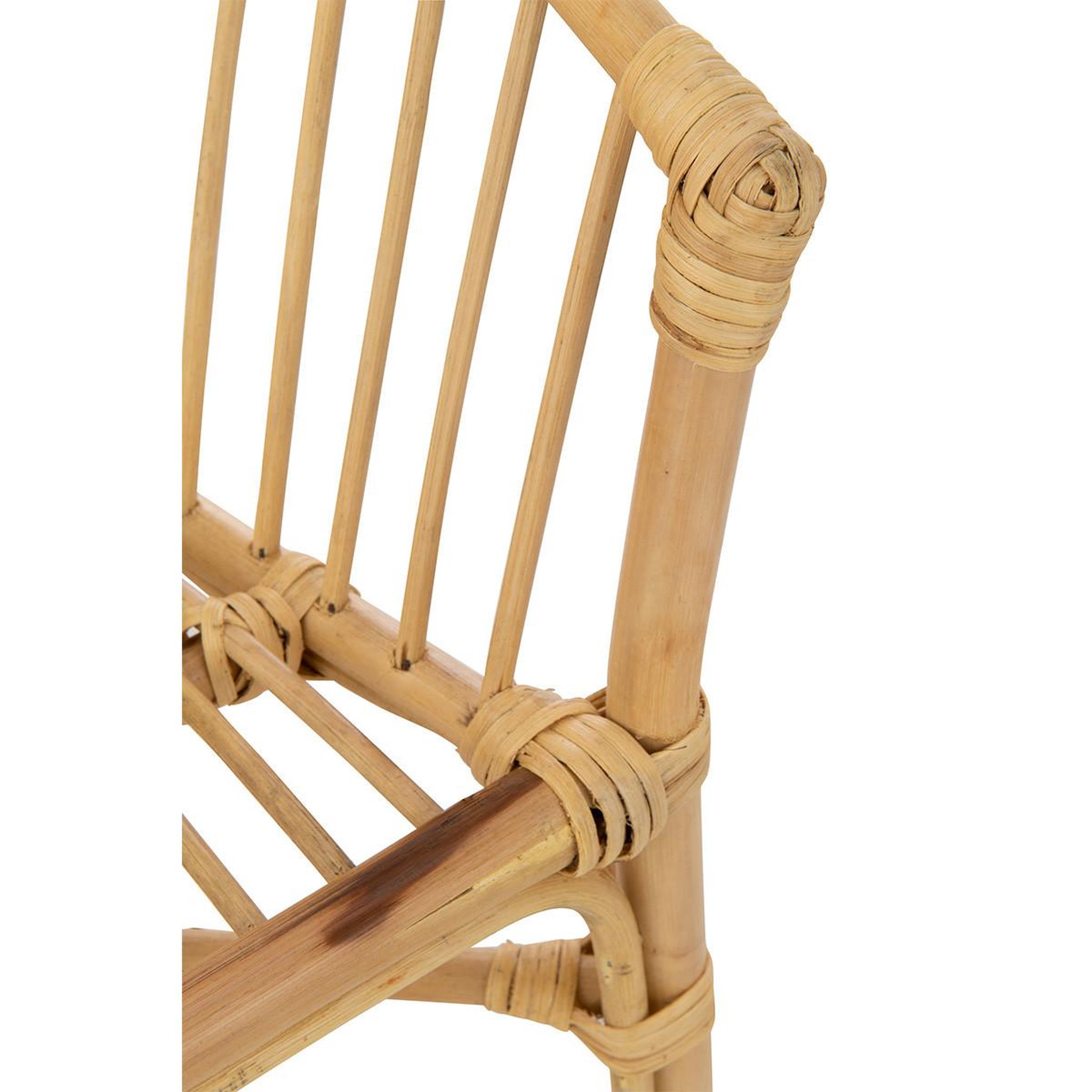Voir la diapositive 6 : J-LINE Chaise enfant en rotin  filou  52cm naturel