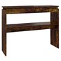 Voir la diapositive 2 : VIDAXL Table console Chene fume 102x30x80 cm Bois d'ingenierie
