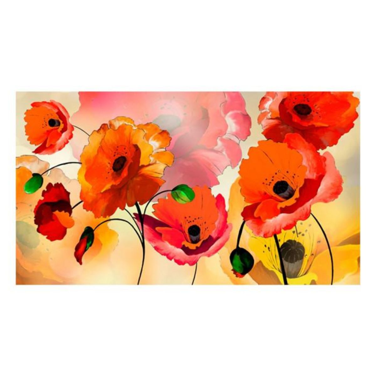 Paris Prix Papier Peint XXL  Velvet Poppies  280x500cm