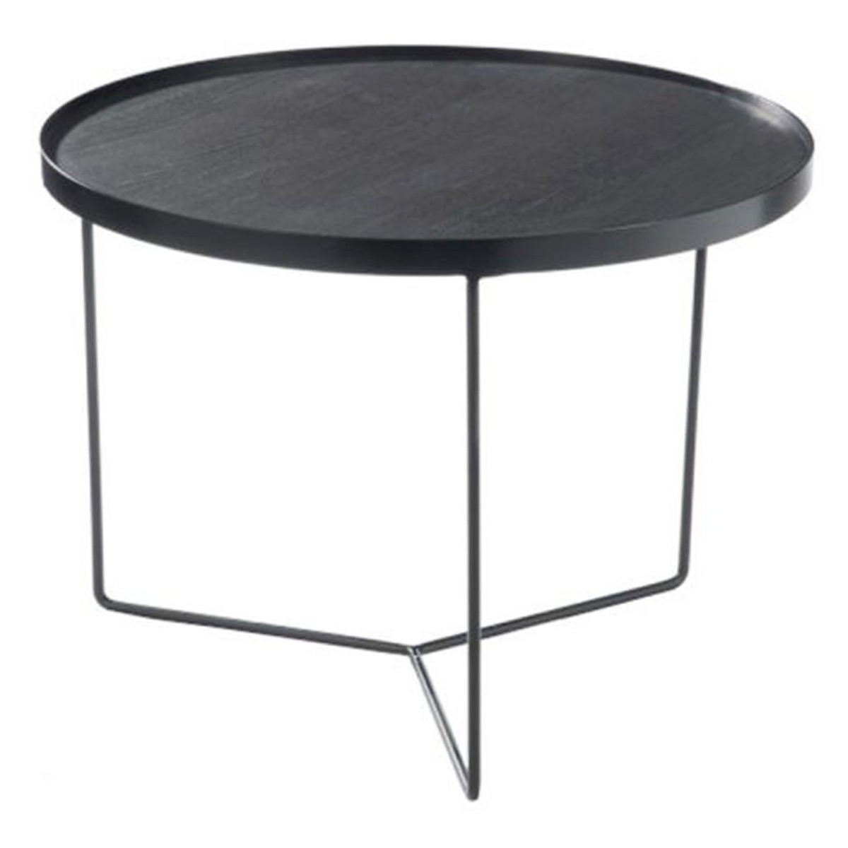 Paris Prix Table d'Appoint ronde  Gigogne  60cm Marron