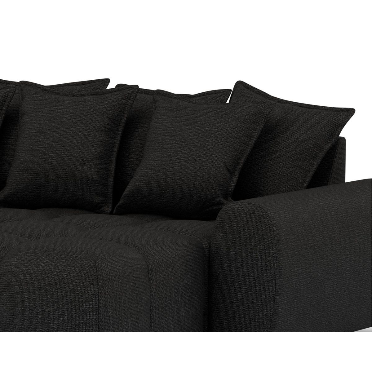 LISA DESIGN Adelaide - canapé d'angle réversible 4 places en tissu texturé