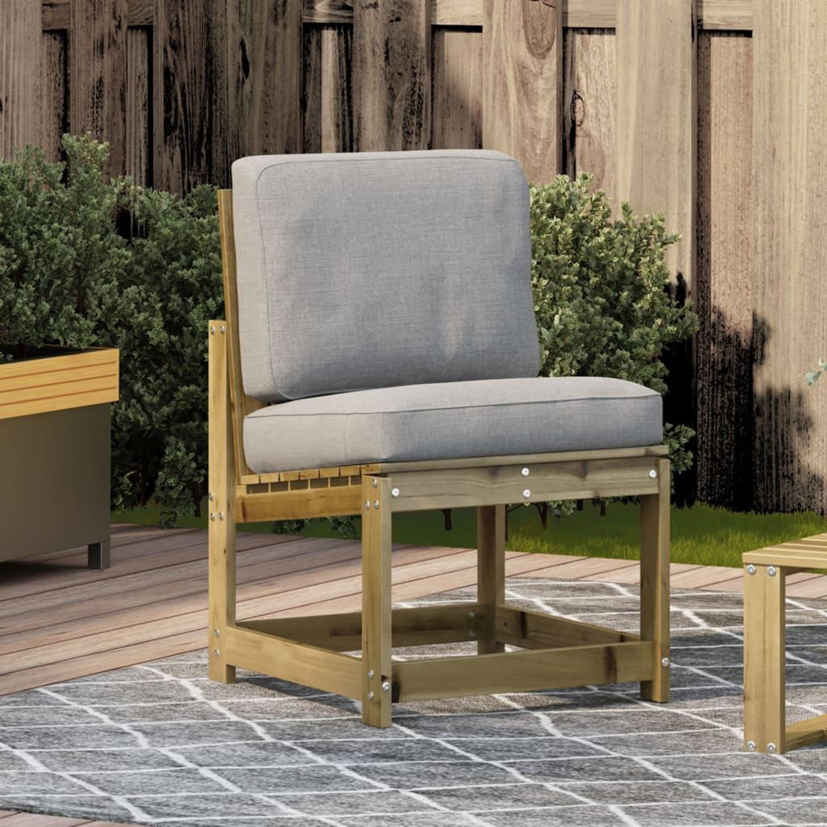 VIDAXL Chaise de jardin 50,5x55x77 cm bois de pin impregne