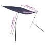 Voir la diapositive 6 : VIDAXL Kit d'extension d'ombrage T-Top bleu marine 174x205x(115-194)cm