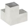 Voir la diapositive 4 : VIDAXL Connecteurs de poteau 4pcs Forme en Y Metal galvanise 101x101mm