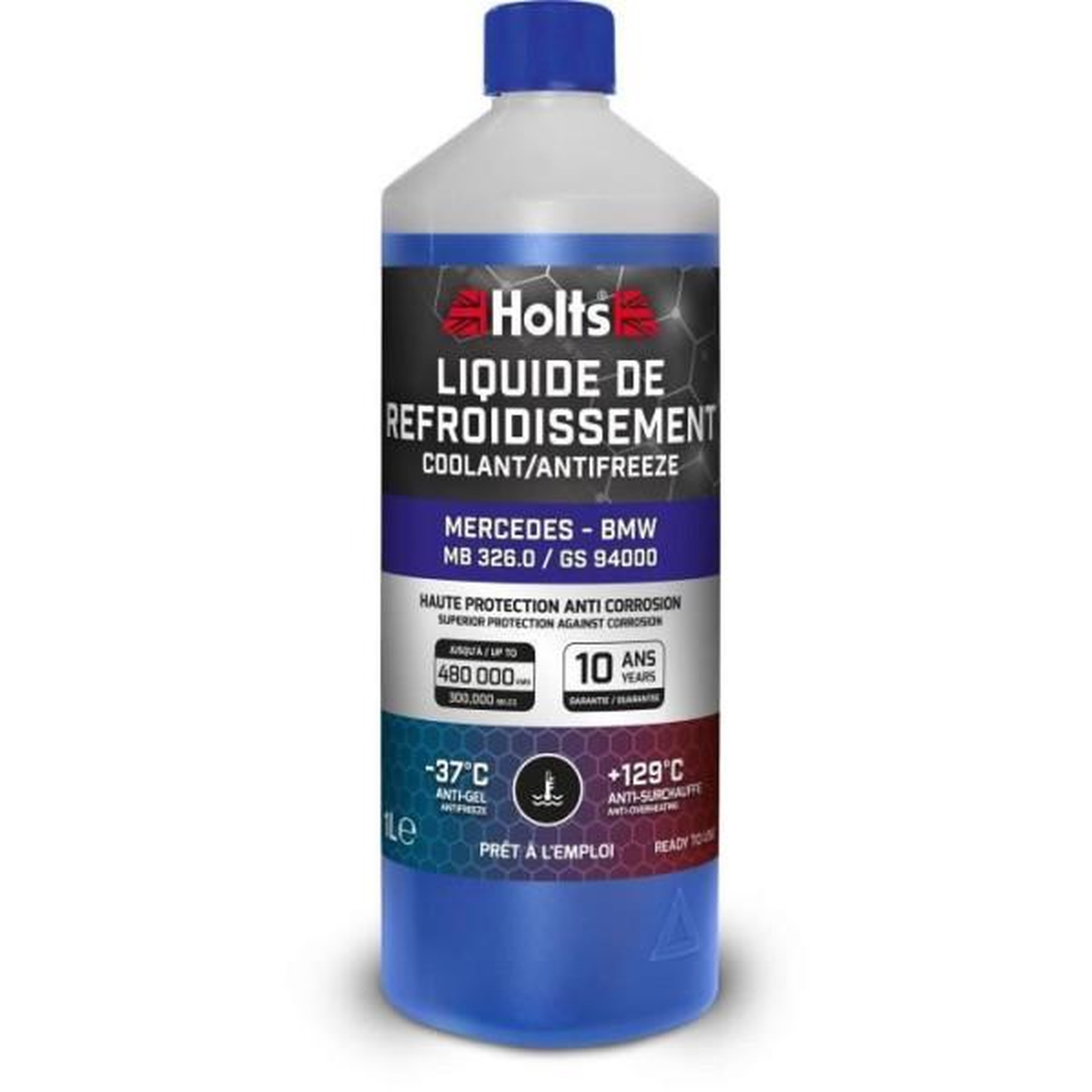 HOLTS Liquide de Refroidissement - HOLTS - HAFR0007B - Dédié Mercedes - BMW 325.0 / GS94000 1L