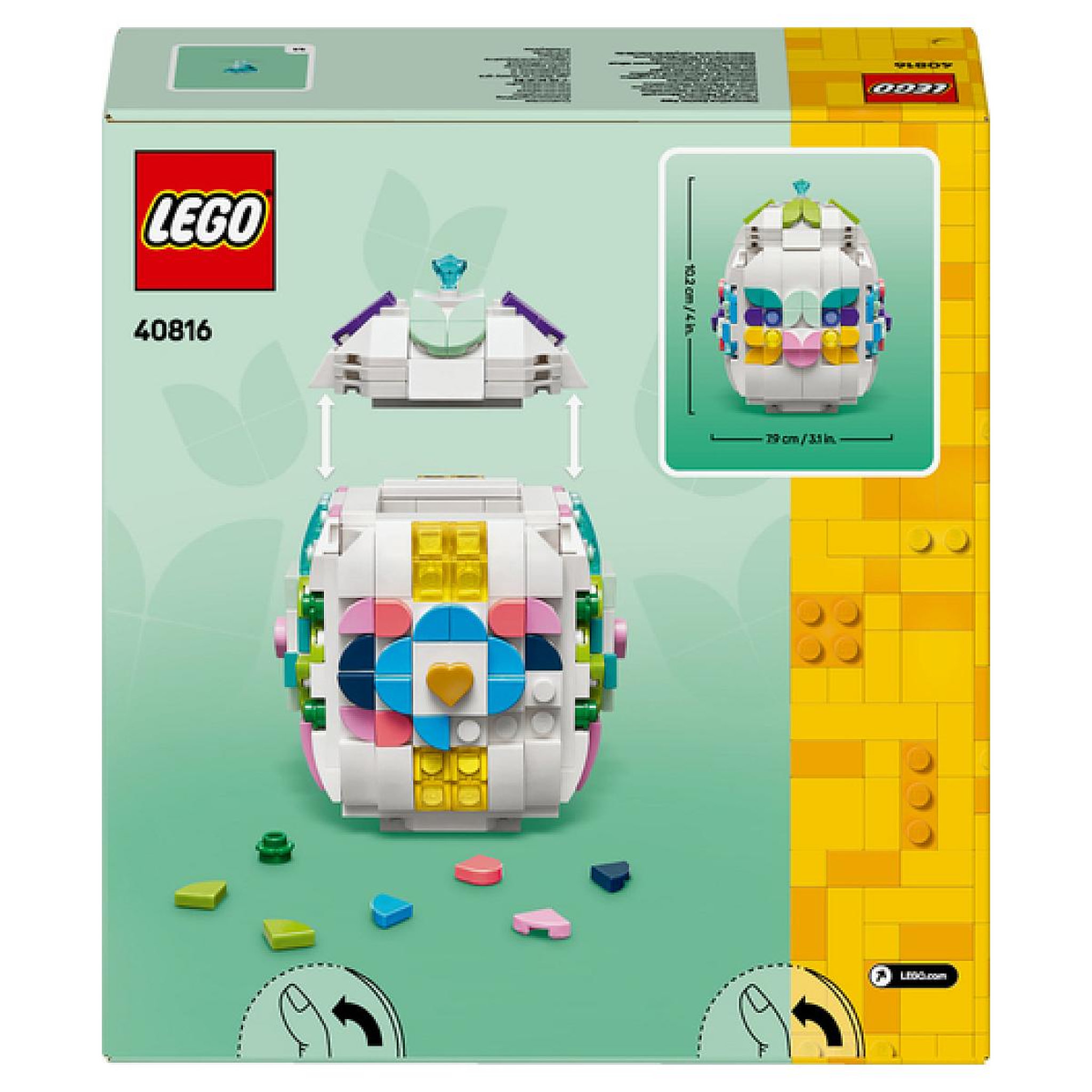 Voir la diapositive 3 : LEGO 40816 L'œuf de Pâques décoratif ® Iconic