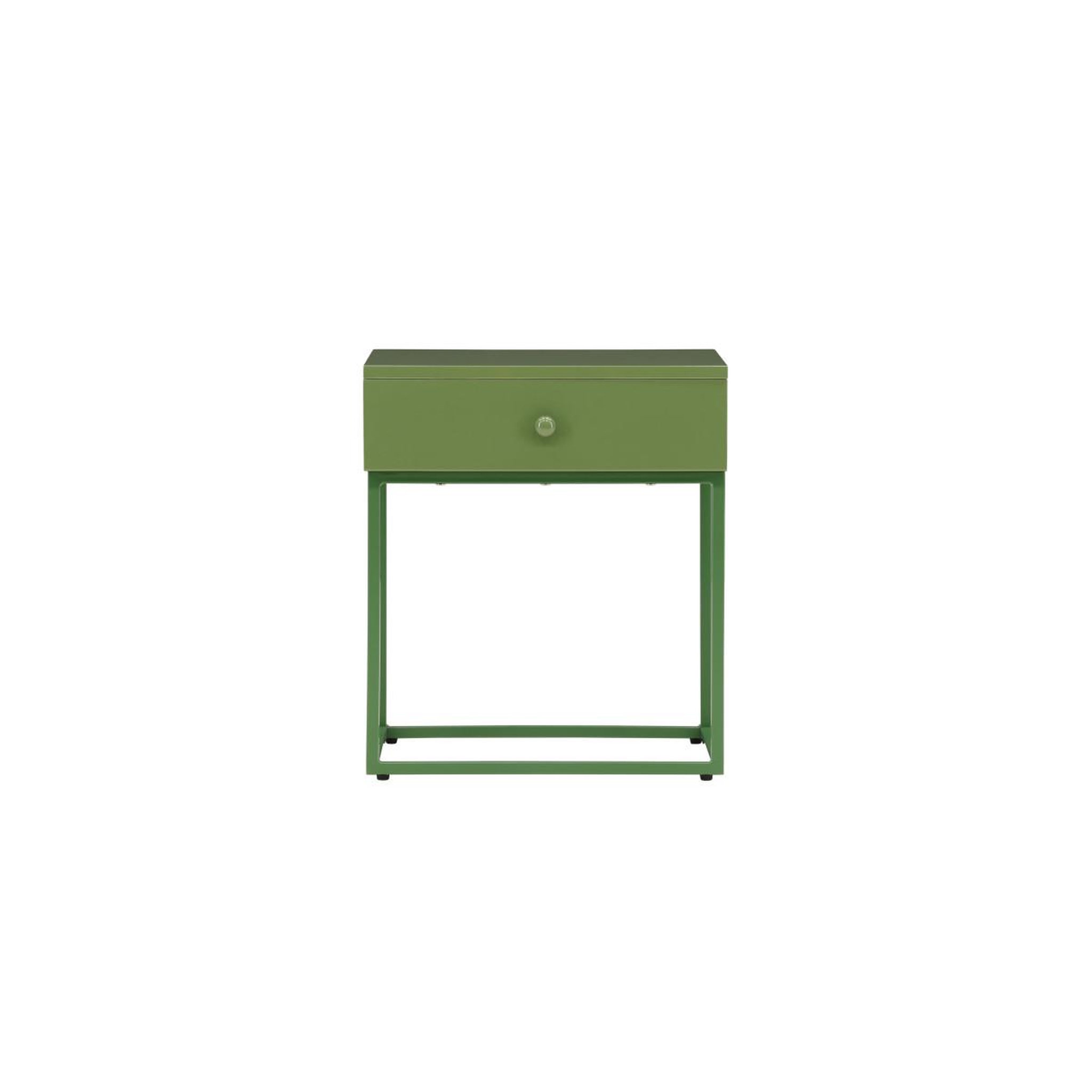 Voir la diapositive 3 : Paris Prix Table de Chevet 1 Tiroir  Bakal  50cm Vert