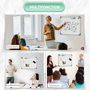 Voir la diapositive 6 : HOMCOM HOMCOM Tableau blanc aimante magnetique cadre aluminium 60x45cm