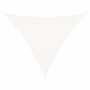 Voir la diapositive 2 : VIDAXL Voile d'ombrage 160 g/m^2 Blanc 3x3x4,2 m PEHD