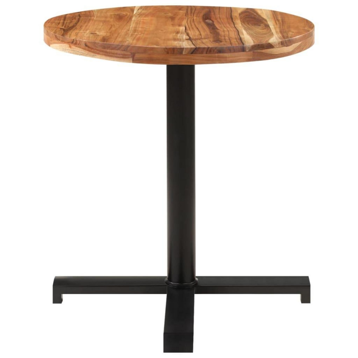 VIDAXL Table de bistro Ronde Ø70x75 cm Bois d'acacia massif