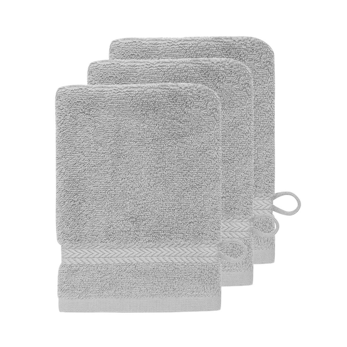 Sensei Maison Lot de 3 gants de toilette 550 g/m² LUXURY - 16x22 cm