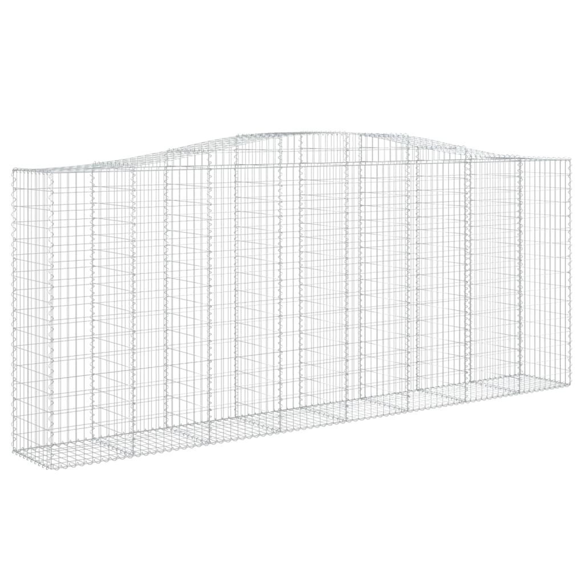 Voir la diapositive 3 : VIDAXL Paniers a gabions arques 9 pcs 400x50x160/180 cm fer galvanise