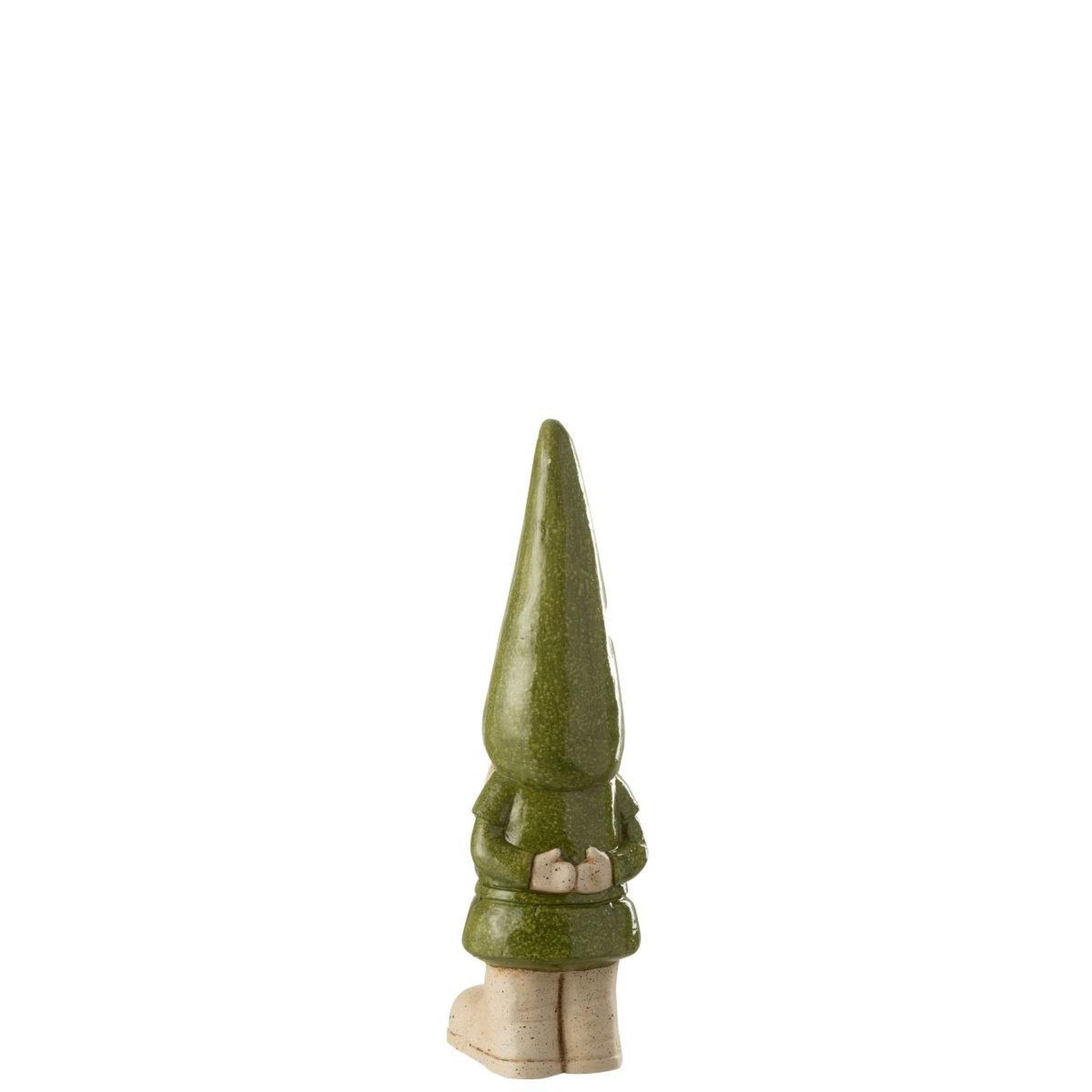 Voir la diapositive 2 : J-LINE Statue lutin extérieur  pasquale  61cm vert