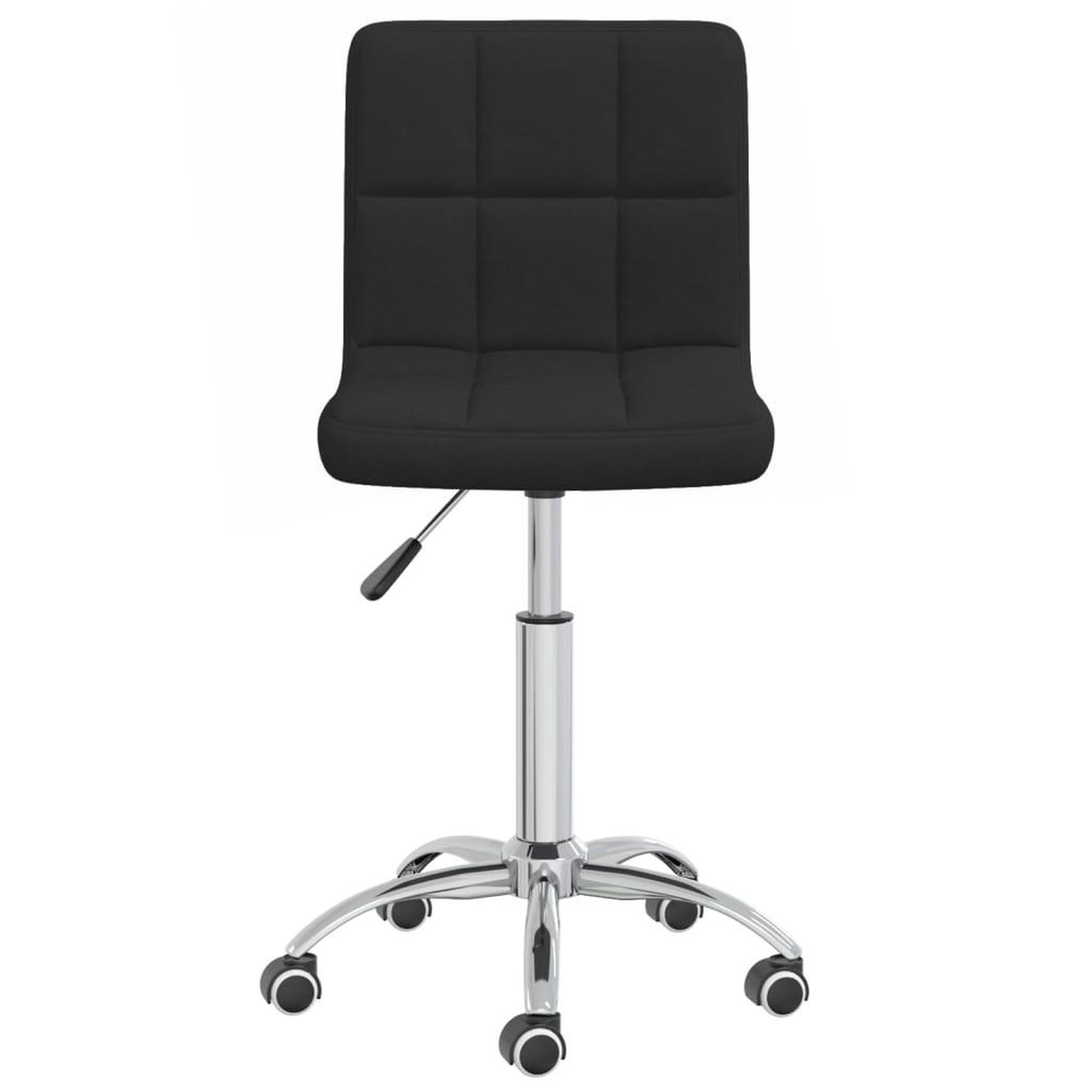 Voir la diapositive 2 : VIDAXL Chaise pivotante de salle a manger Noir Tissu