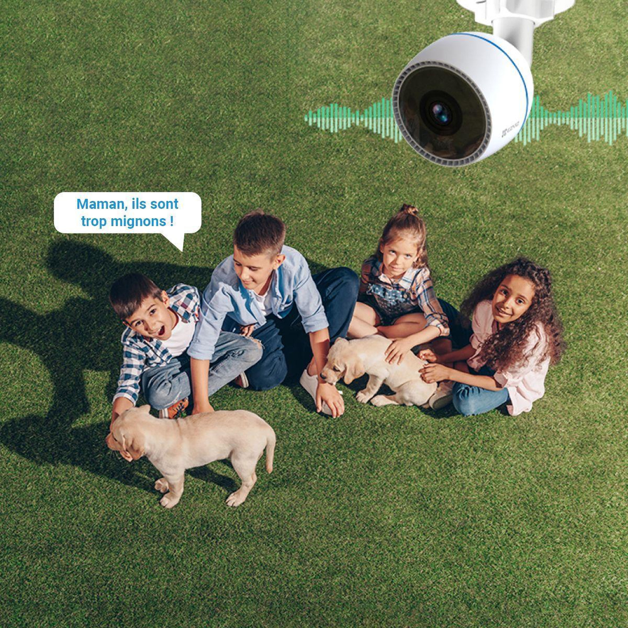 Voir la diapositive 4 : EZVIZ Caméra de surveillance Wifi H3C 2MP