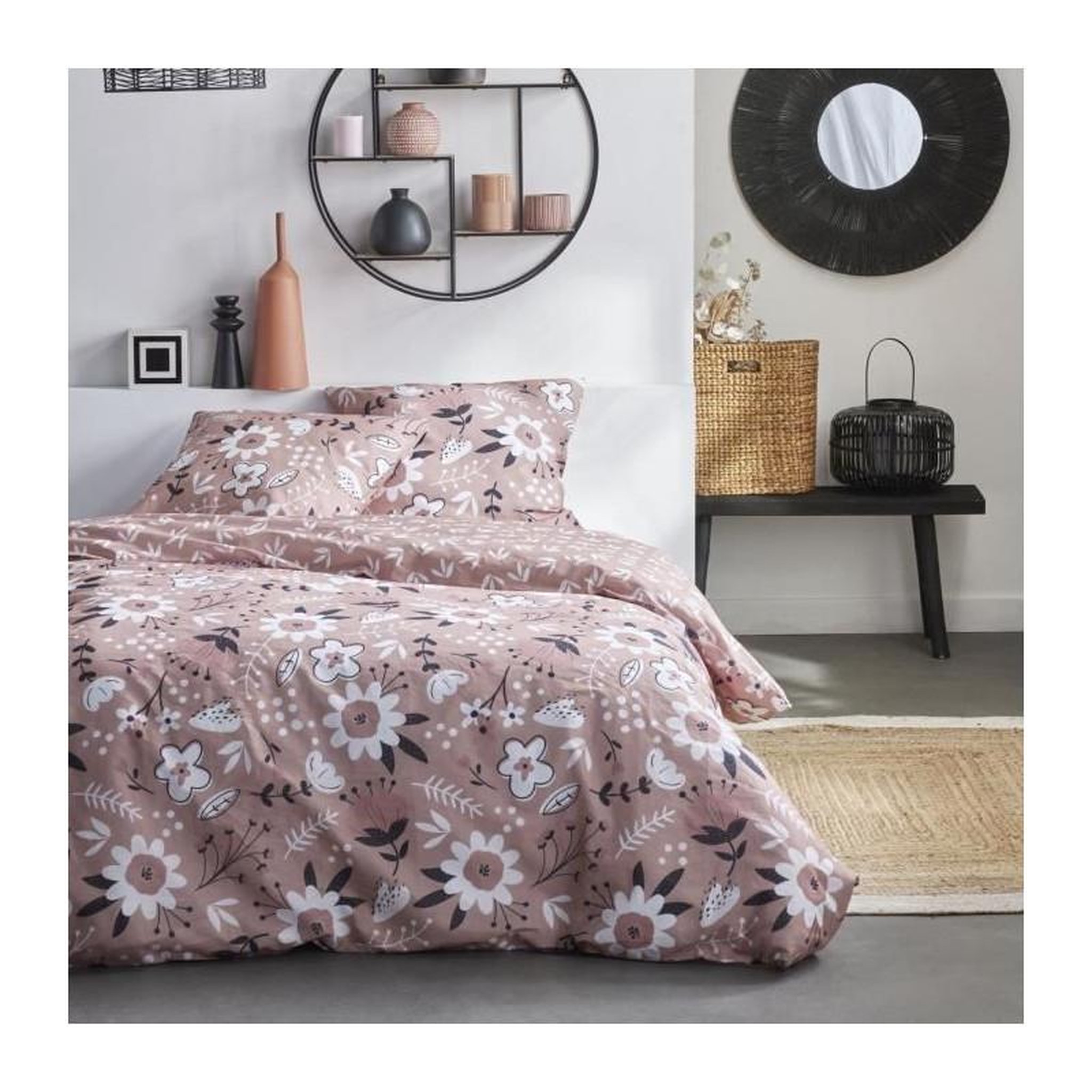 Today Parure de lit 2 personnes - TODAY - Sunshine 16.8 - 220 x 240 cm - 100% Coton imprimé