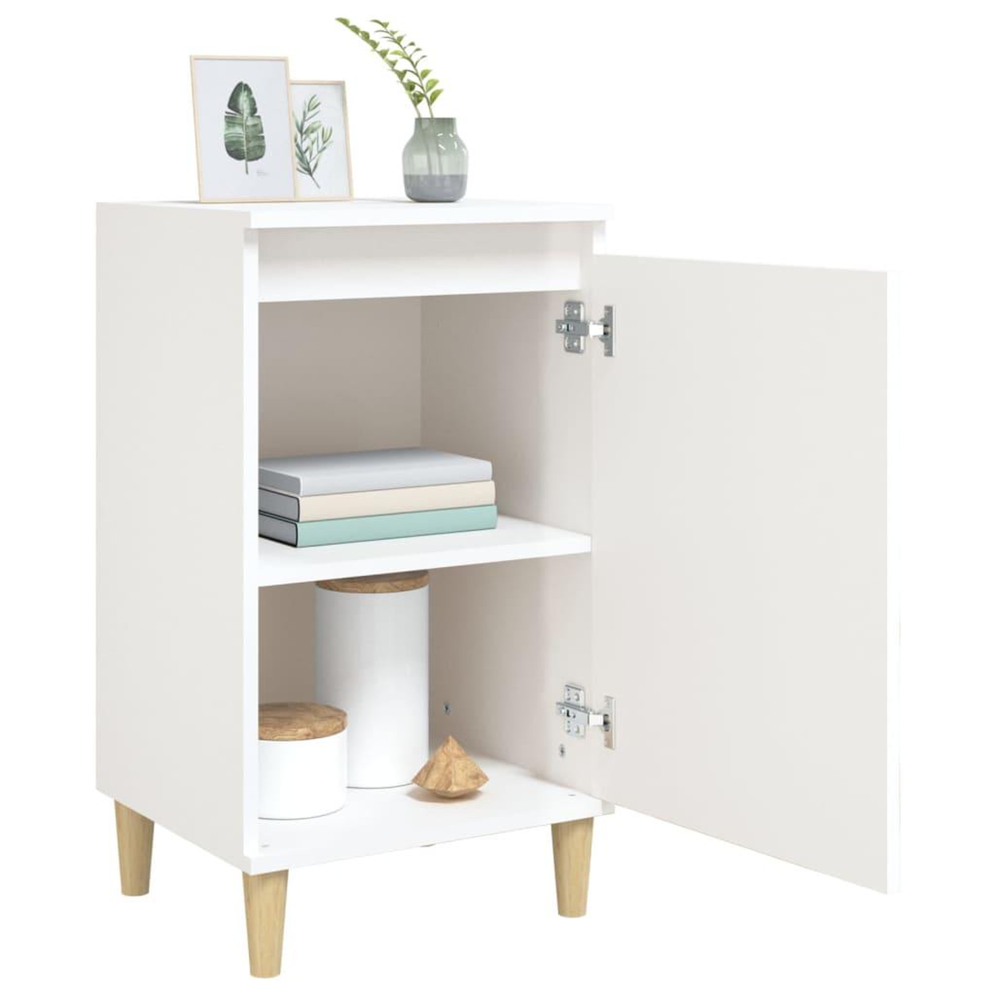 Voir la diapositive 4 : VIDAXL Table de chevet blanc brillant 40x35x70 cm bois d'ingenierie