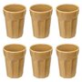 Voir la diapositive 1 : SECRET DE GOURMET Lot de 6 Mugs Design  Roma  40cl Jaune