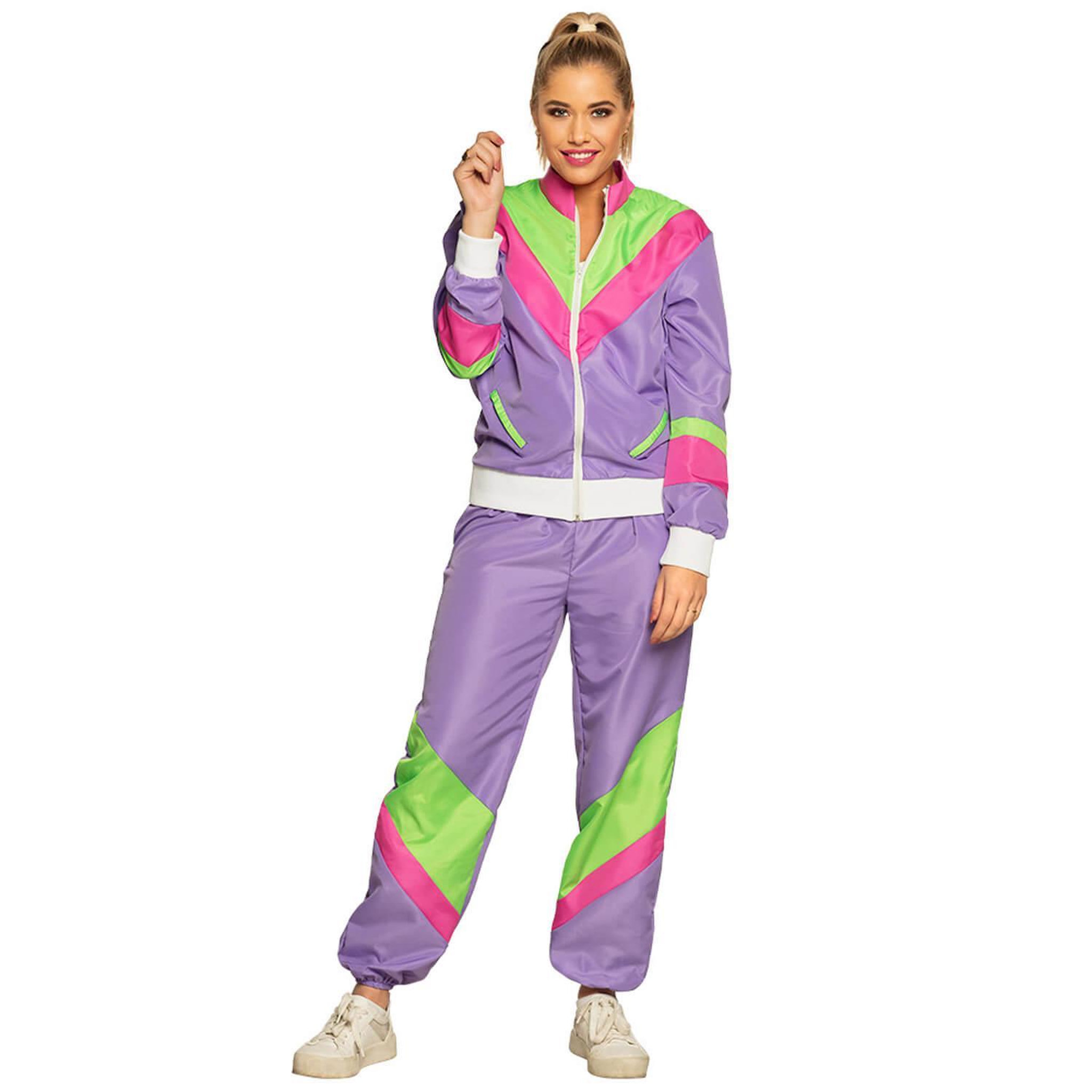 Boland Déguisement Survêtement Rétro - Violet - Femme - L