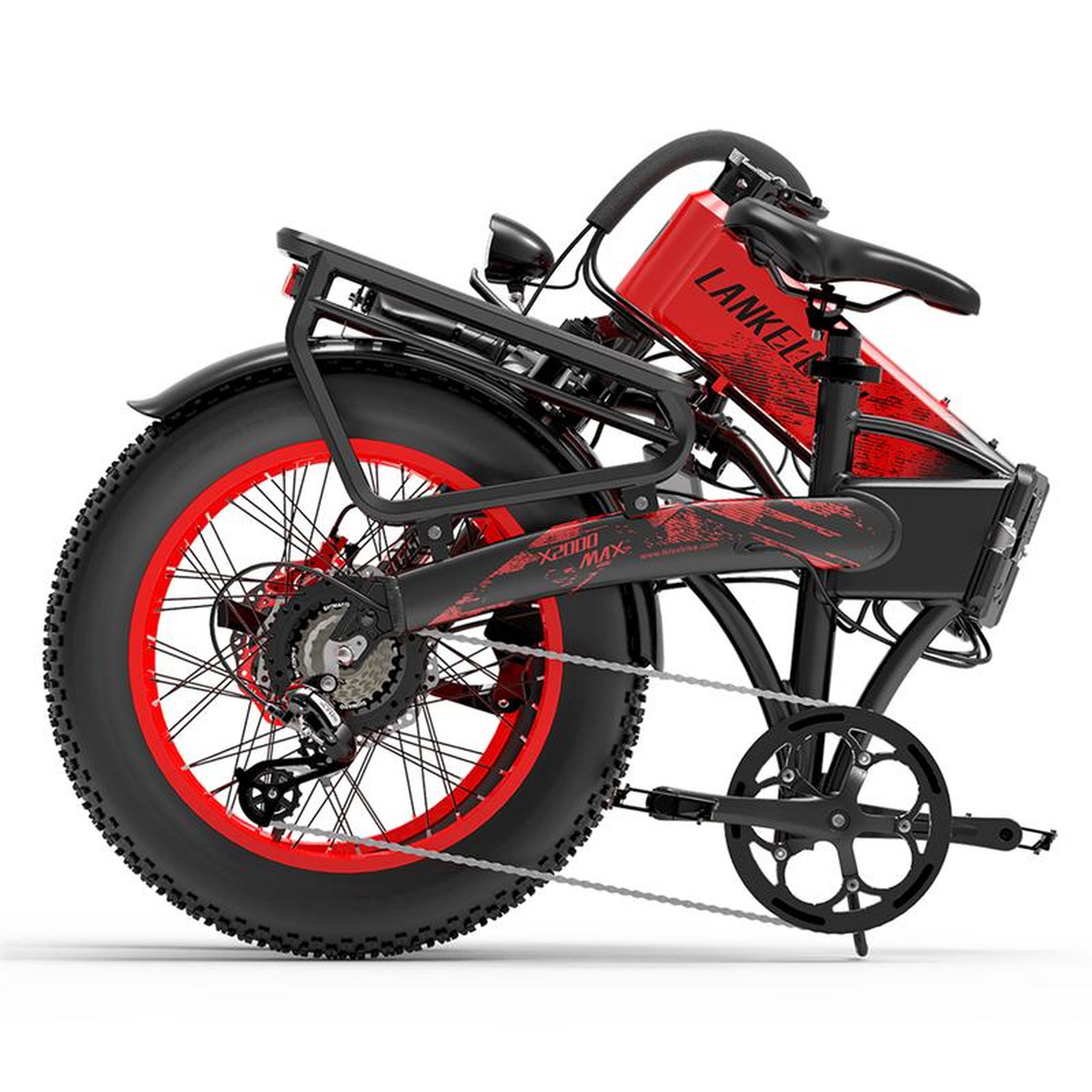 Voir la diapositive 5 : LANKELEISI Vélo électrique pliable LANKELEISI X2000 MAX
