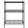 Voir la diapositive 3 : VIDAXL Etagere de rangement 3 niveaux 60x35x76 cm noir 150 kg