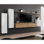 Voir la diapositive 1 : Paris Prix Ensemble Meuble TV  Switch Lamel I  330cm Naturel & Blanc
