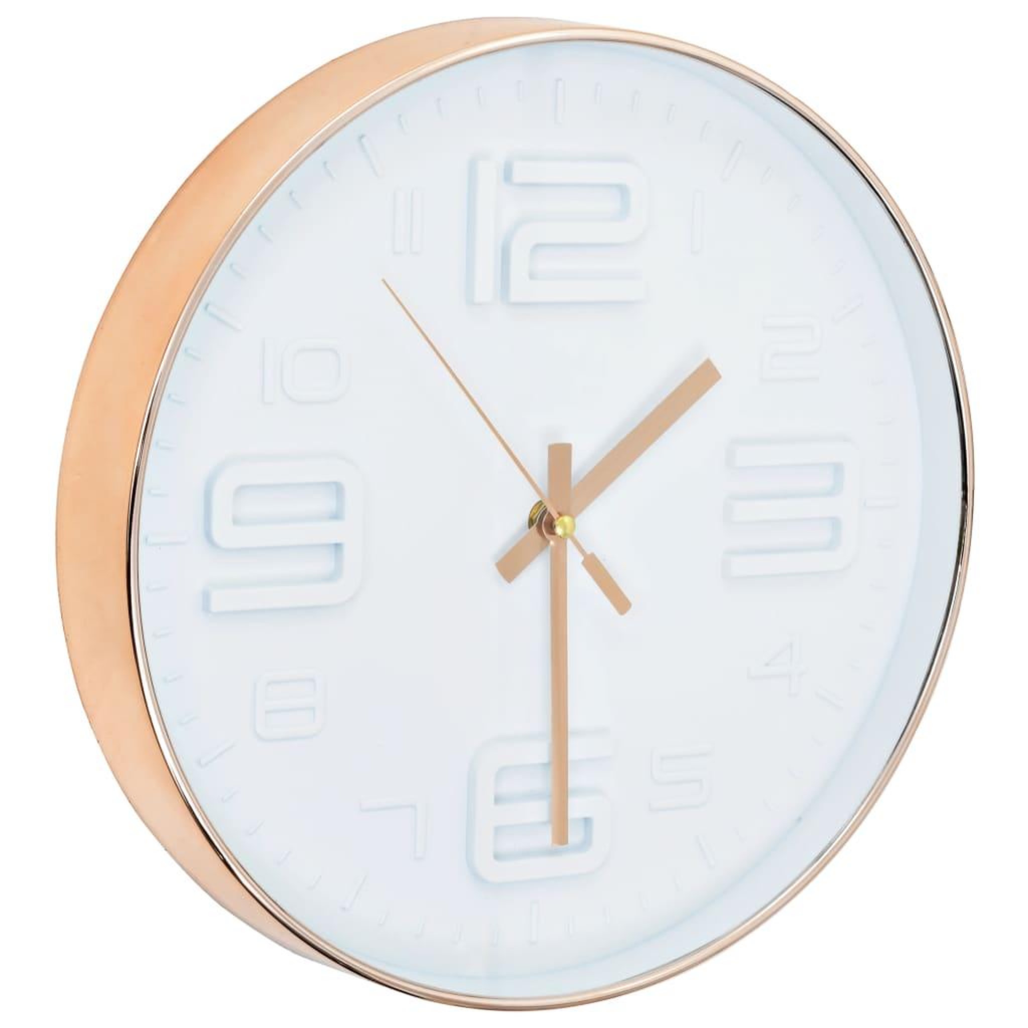 Voir la diapositive 3 : VIDAXL Horloge murale avec aspect de cuivre 30,5 cm