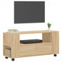 Voir la diapositive 3 : VIDAXL Meubles TV chene sonoma 102x34,5x43 cm bois d'ingenierie