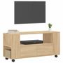 Voir la diapositive 3 : VIDAXL Meubles TV chene sonoma 102x34,5x43 cm bois d'ingenierie
