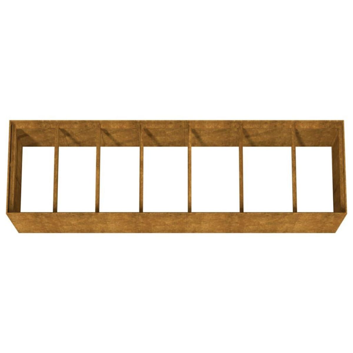 VIDAXL Lit sureleve de jardin 280x80x80 cm acier corten