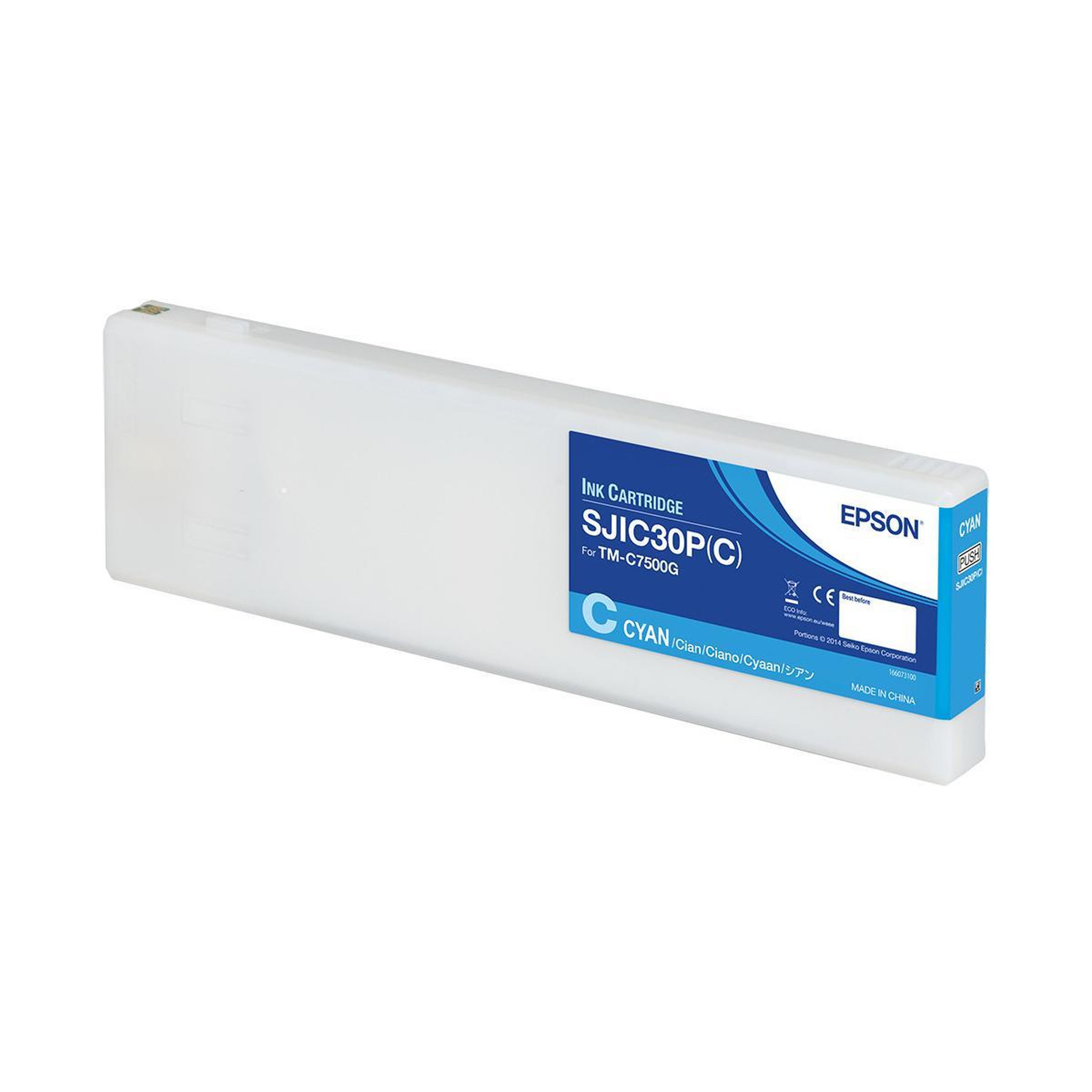 Voir la diapositive 2 : Epson Cartouche d'encre Epson SJIC30P(C) - Cyan pour ColorWorks TM-C7500G