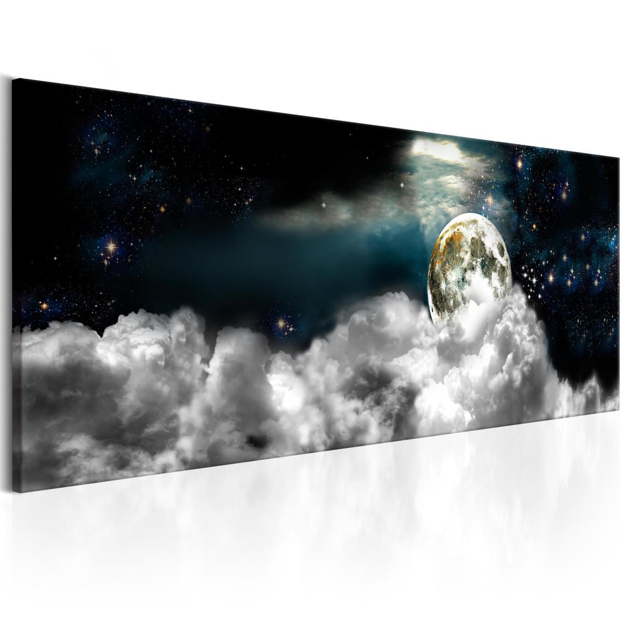 Paris Prix Tableau imprimé  moon in the clouds. Coloris disponibles : Multicolore