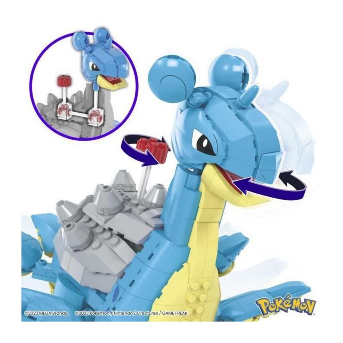MEGA BLOKS POKEMON - LOKHLASS - MEGA - HKT26 - BRIQUES DE CONSTRUCTION MEGABLOKS LICENCE