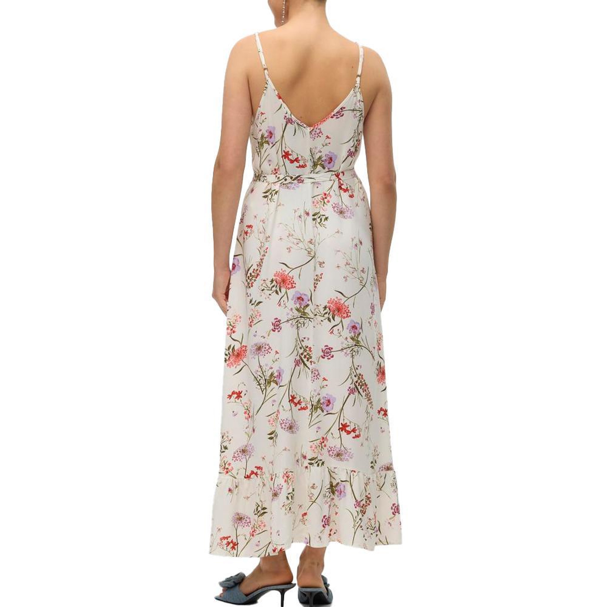Voir la diapositive 2 : Vero Moda Robe Beige/Rouge/Vert Femme Vero Moda Easy