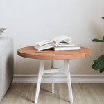 VIDAXL Dessus de table Ø50x2,5 cm rond bois massif de hetre