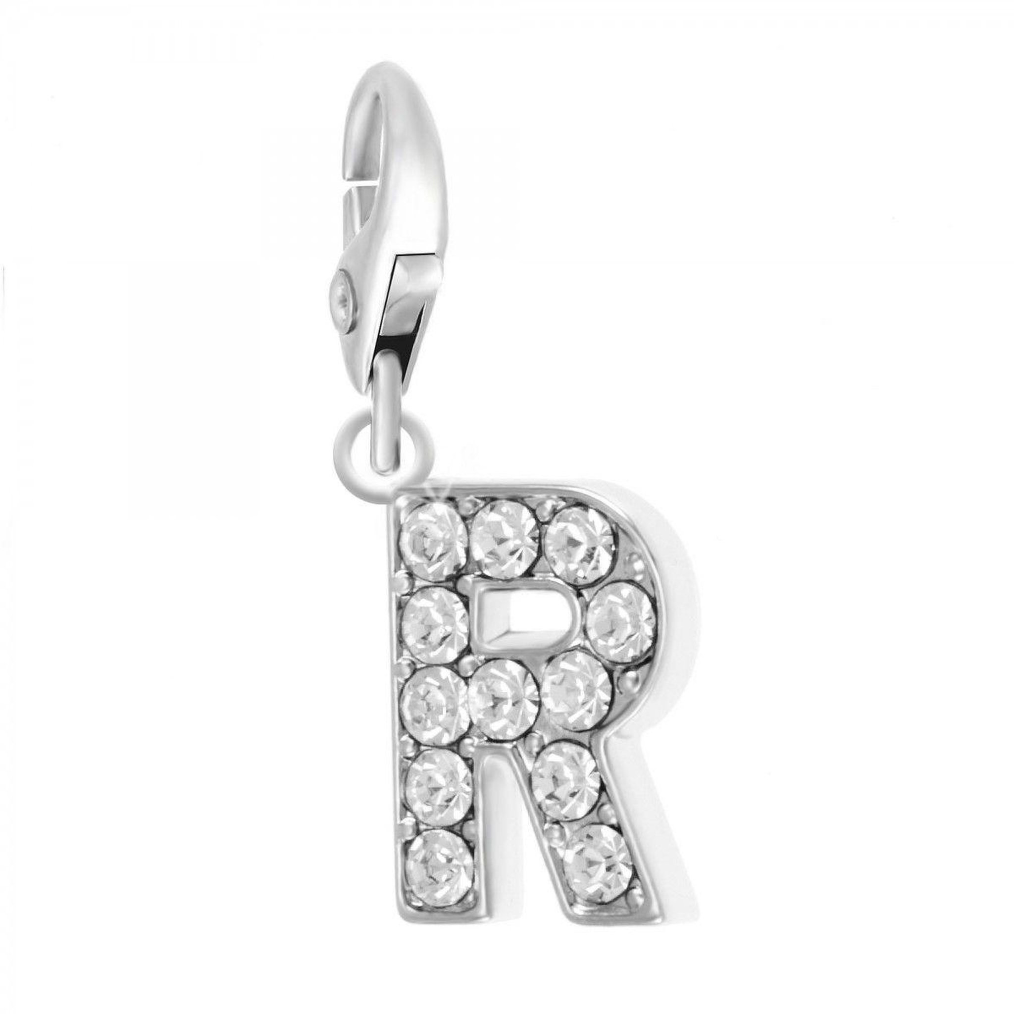 SC CRYSTAL Charm Lettre R SC Crystal orné de Cristaux scintillants