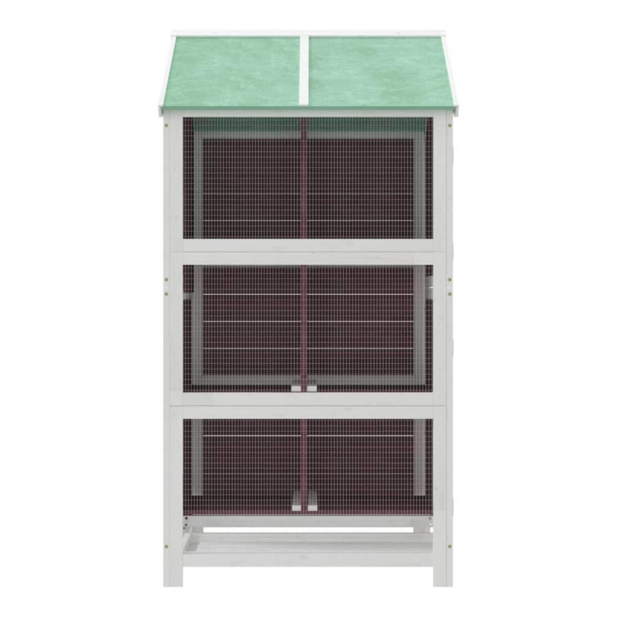 VIDAXL Maison a oiseaux moka 97x81x152 cm bois massif de pin