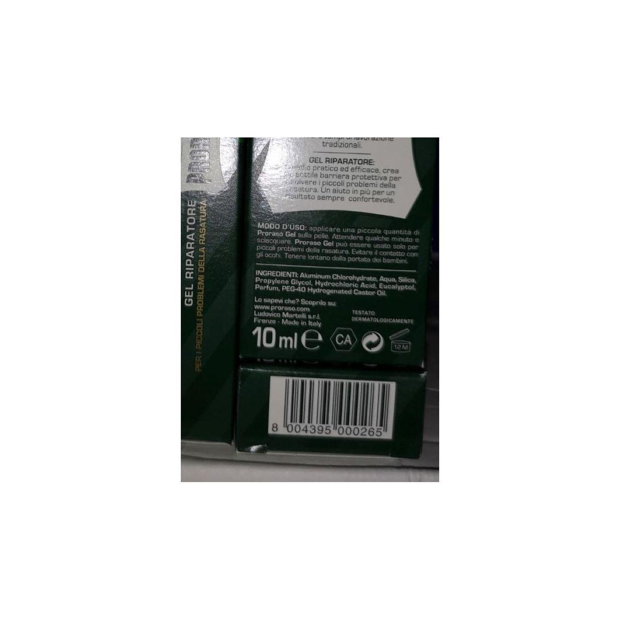Voir la diapositive 2 : PRORASO Gel réparateur 10ml