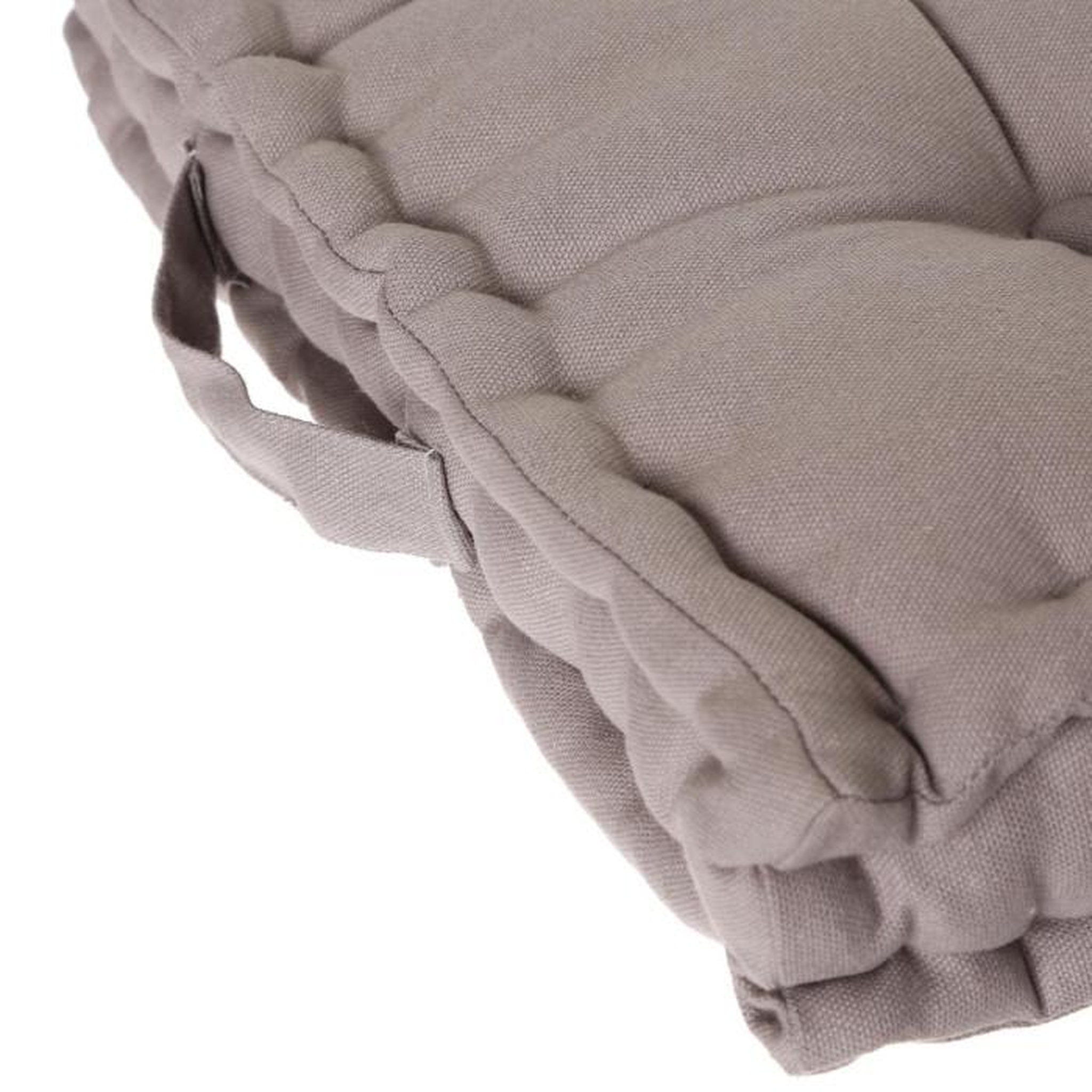 Voir la diapositive 4 : ATMOSPHERA Coussin de Sol  Dorian  40x40cm Gris
